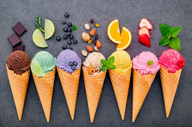 gelato nelle diete estive